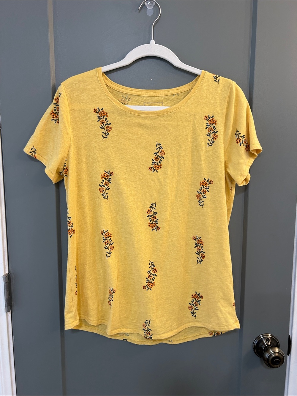 Sonoma Yellow Everyday Tee Women’s size Medium